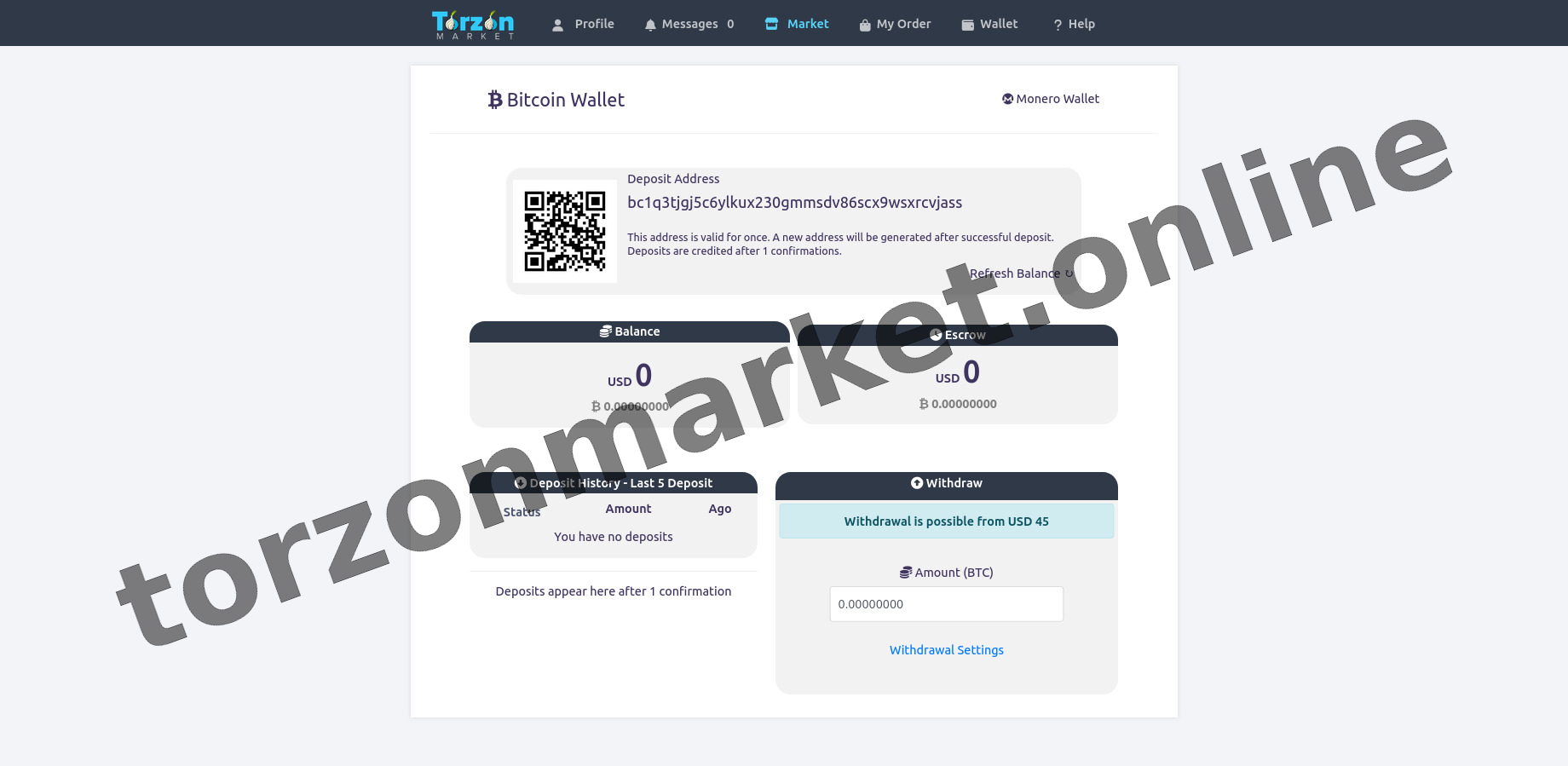 Main Market Dashboard